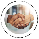 Handshake representing networking